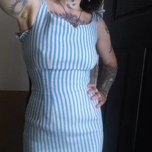 Vintage pinup summer dress tie straps size 4-6